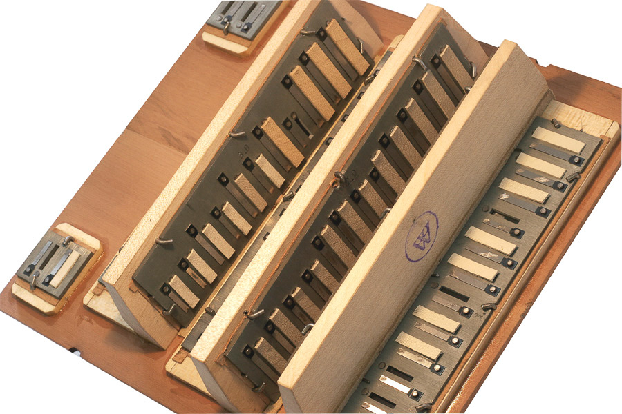 treble soundboard, reedboards with chambers
