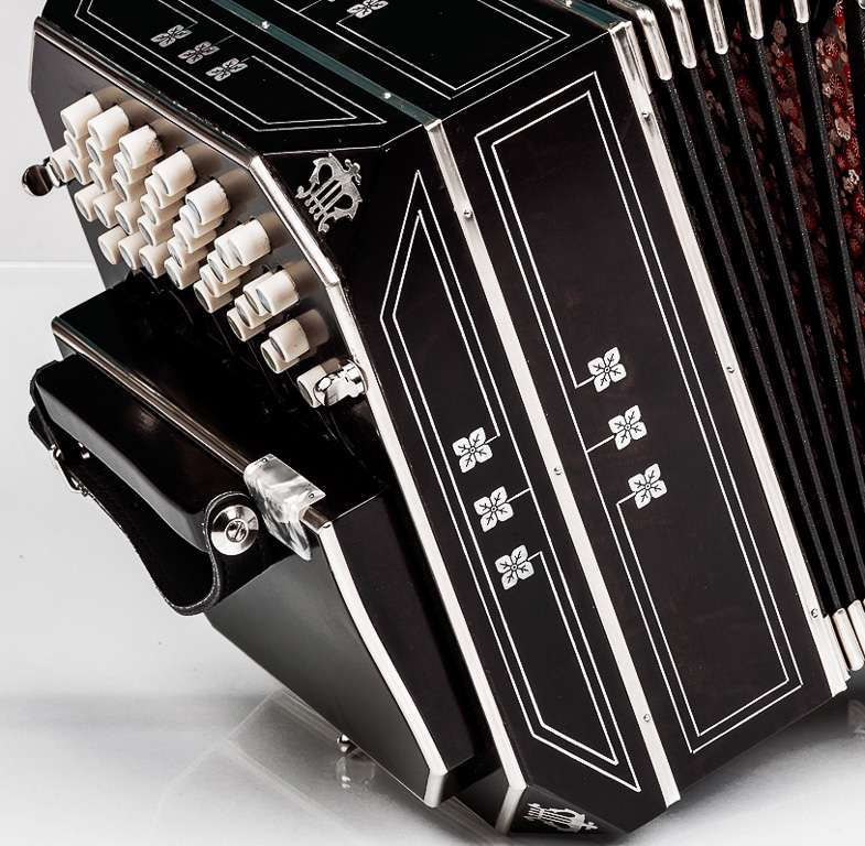 black with diamond decoration